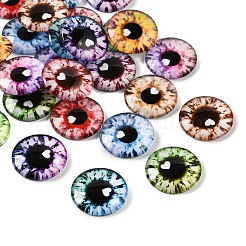 Cabochons en verre transparent imprimé&nbsp;GL-CBAA22A-10