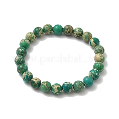 Bracciali di perle di diaspro imperiale naturale&nbsp;BJEW-JB12319