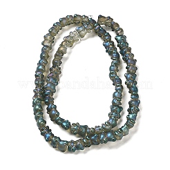 Chapelets de perles en verre électroplaqué&nbsp;EGLA-Q127-A02-01G