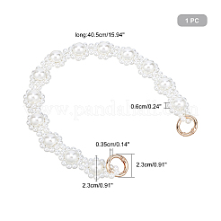 Chaîne de sac en imitation perle abs&nbsp;FIND-WH0094-69