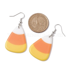 Halloween Candy Corn Acryl-Ohrhänger für Frauen&nbsp;EJEW-JE05906