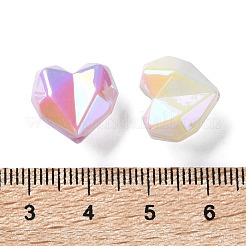Perles acryliques opaques plaquées UV&nbsp;PACR-D288-13