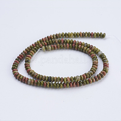 Natur Unakit Perlen Stränge&nbsp;G-P354-09-4x2mm