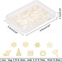 Decorazione di nail art per manicure glitter in ottone&nbsp;MRMJ-OC0001-32G