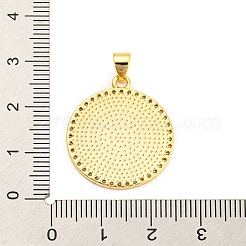 Colgantes de latón con circonita.&nbsp;X-KK-K332-16A-G-01