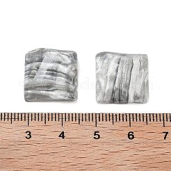Cabochons décodés en résine translucide&nbsp;CRES-M001-07A-02