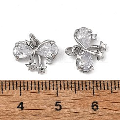 Shegrace Messing-Anhänger mit klarem Zirkonia-Pavé&nbsp;XGRQ4D319-654P