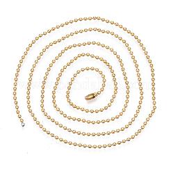 Collier chaîne à billes en acier inoxydable 304&nbsp;IFIN-R114-1.5mm-G