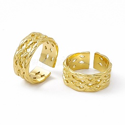 Anillo de acero inoxidable 304 con revestimiento iónico (IP) para mujer&nbsp;RJEW-C060-01G