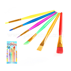 Nylon-Bürstenkopf aus Kunststoff für Kinder Tempera-Pinsel-Set&nbsp;DRAW-PW0001-095