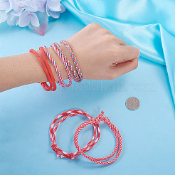 32 braccialetti di perline intrecciate in poliestere e spandex&nbsp;BJEW-TAC0065