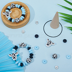 DIY-Bausatz für Weinglasanhänger aus Silikon mit Rindermotiv&nbsp;DIY-SC0025-43