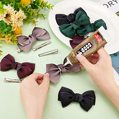 8 Stück handgemachte Organza-Schleife in 4 Farben&nbsp;DIY-FG0004-32