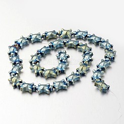 Chapelets de perles en hématite synthétique sans magnétique&nbsp;G-F300-52A-07