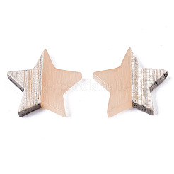 Cabochons en résine & bois&nbsp;RESI-R425-02A