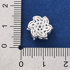Perles de placage en laiton avec zircone cubique de micro pave&nbsp;KK-Z082-01S