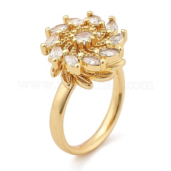 Drehbare Fingerringe für Damen&nbsp;RJEW-B115-01G-03
