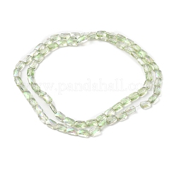 Transparentes perles de verre de galvanoplastie brins&nbsp;EGLA-I017-03-FR03