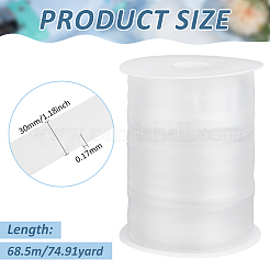 Marque de nettoyage à l'eau en TPU semi-transparent 68.5 m TPU-20&nbsp;AJEW-BC0008-68A