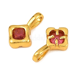 Ottone micro spianare pendenti zirconi&nbsp;KK-H263-04G