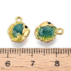 Ionenplattierung (IP) 304 Edelstahl Emaille Charms&nbsp;STAS-N114-09G