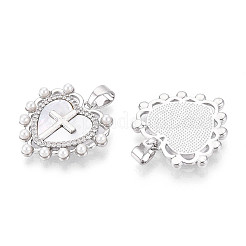 Pendenti con conchiglia in ottone&nbsp;KK-I708-17H-P