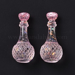 Flacon factice cabochon en résine transparente&nbsp;RESI-E025-02C
