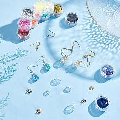 DIY-Set zur Herstellung baumelnder Glaskugel-Ohrringe&nbsp;DIY-PH0021-53