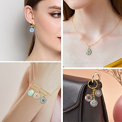 40 Stück bedruckte Anhänger im 8-Stil aus Legierung&nbsp;PALLOY-SZ0001-34