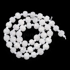 Natürliche weiße Jade perlen Stränge&nbsp;G-H057-A22-07