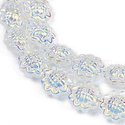 Fili di perle di vetro placcato&nbsp;GLAA-S387-01H