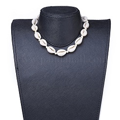 Collane di perline conchiglia di ciprea&nbsp;X-NJEW-JN02397-01