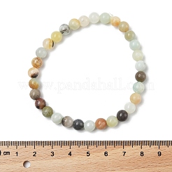 Bracciali elasticizzati in amazonite naturale&nbsp;BJEW-K212-A-007