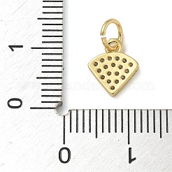 Cremagliera placcatura micro ottone spianare pendenti zirconi&nbsp;KK-K392-38G