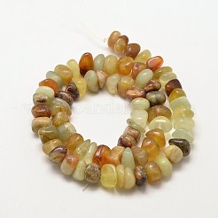 Pepitas naturales jade Xiuyu hebras de abalorios&nbsp;G-P091-29