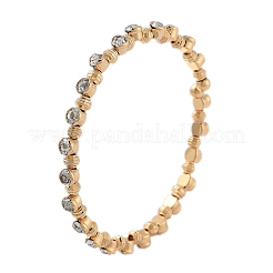 Messing-Armreife mit Mikropflaster und Zirkonia für Damen&nbsp;BJEW-F482-13G