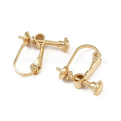 Ohrclips aus Messing zum Aufstecken&nbsp;KK-P310-28G