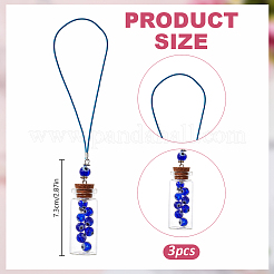 3 Stück Glasflaschen-Anhänger-Dekoration&nbsp;HJEW-DR00157
