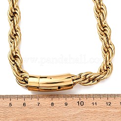 Collares de cadena de cuerda de acero inoxidable 304 de 10 mm&nbsp;NJEW-C099-07A-G