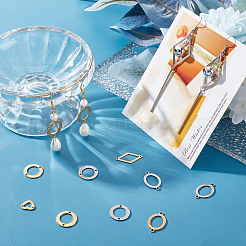 32 Stück 8 Stile 201 Edelstahl-Anschluss-Charms&nbsp;STAS-SC0005-06