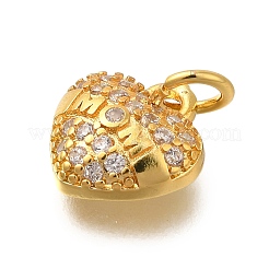 Tema madre cremagliera placcatura ottone micro pavé zirconi cubici ciondoli&nbsp;KK-I716-06G
