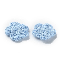 Pfirsichblüte handgemachte gehäkelte Baumwolle Ornament Accessoires&nbsp;AJEW-WH0326-53M