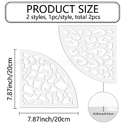 Acryl-Tie-Dye-Schablonen&nbsp;DIY-WH0429-002