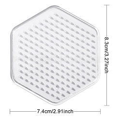 Sechseck abc Kunststoff pegboards für 5x5mm Heimwerker Fuse beads verwendet&nbsp;DIY-YW0008-17