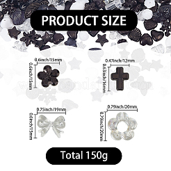 150 g de perles acryliques transparentes et opaques&nbsp;TACR-SP0001-38B