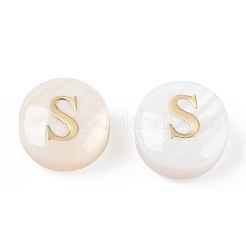 Cuentas de concha naturales de agua dulce&nbsp;SHEL-N036-01S