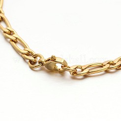 304 Edelstahlstehbolzen figaro Kettenarmbänder&nbsp;BJEW-N280-03