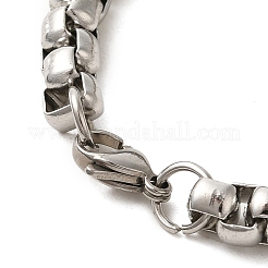 Conjuntos de collares y pulseras con colgante de corazón de acero inoxidable 304&nbsp;STAS-A100-22P