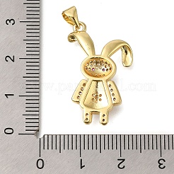 Estante de placas micro latón allanan colgantes de circonio cúbico&nbsp;ZIRC-F142-11G-01