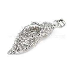 Pendentifs avec zircon cubiques à micro-pavés en laiton&nbsp;KK-A260-02P